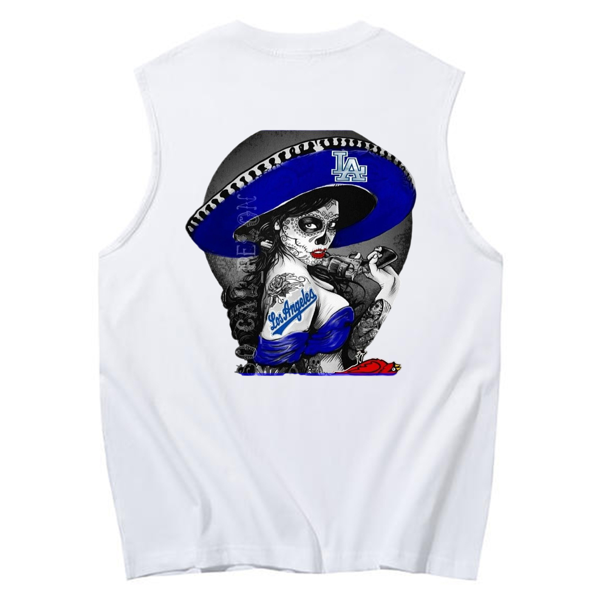  230g Pure Cotton Tank Top With Back Heat Transfer Print – Soft, Lightweight, Fitted Design – Stylish & Comfortable Casual Wear For Sports & Everyday Use