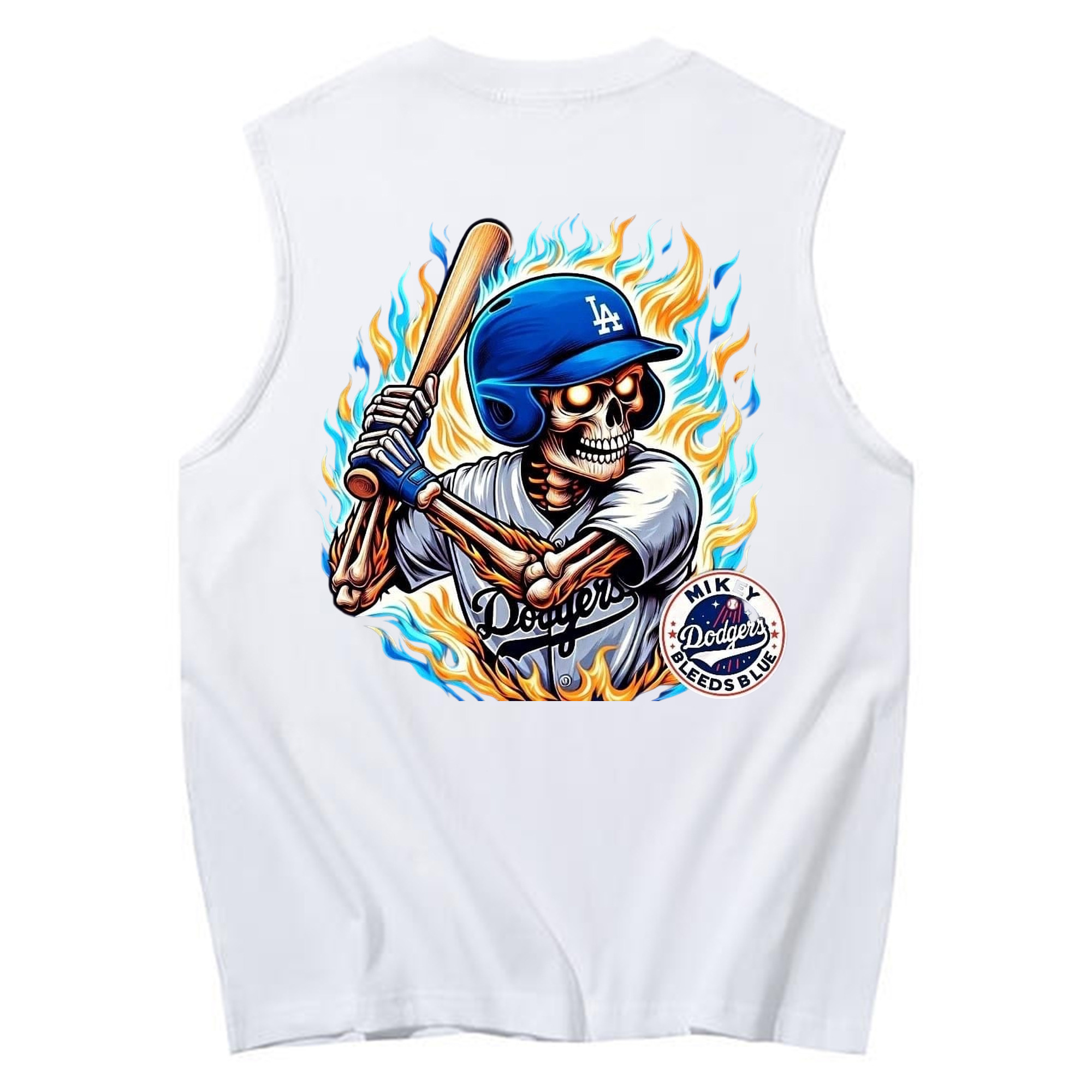  230g Pure Cotton Tank Top With Back Heat Transfer Print – Soft, Lightweight, Fitted Design – Stylish & Comfortable Casual Wear For Sports & Everyday Use