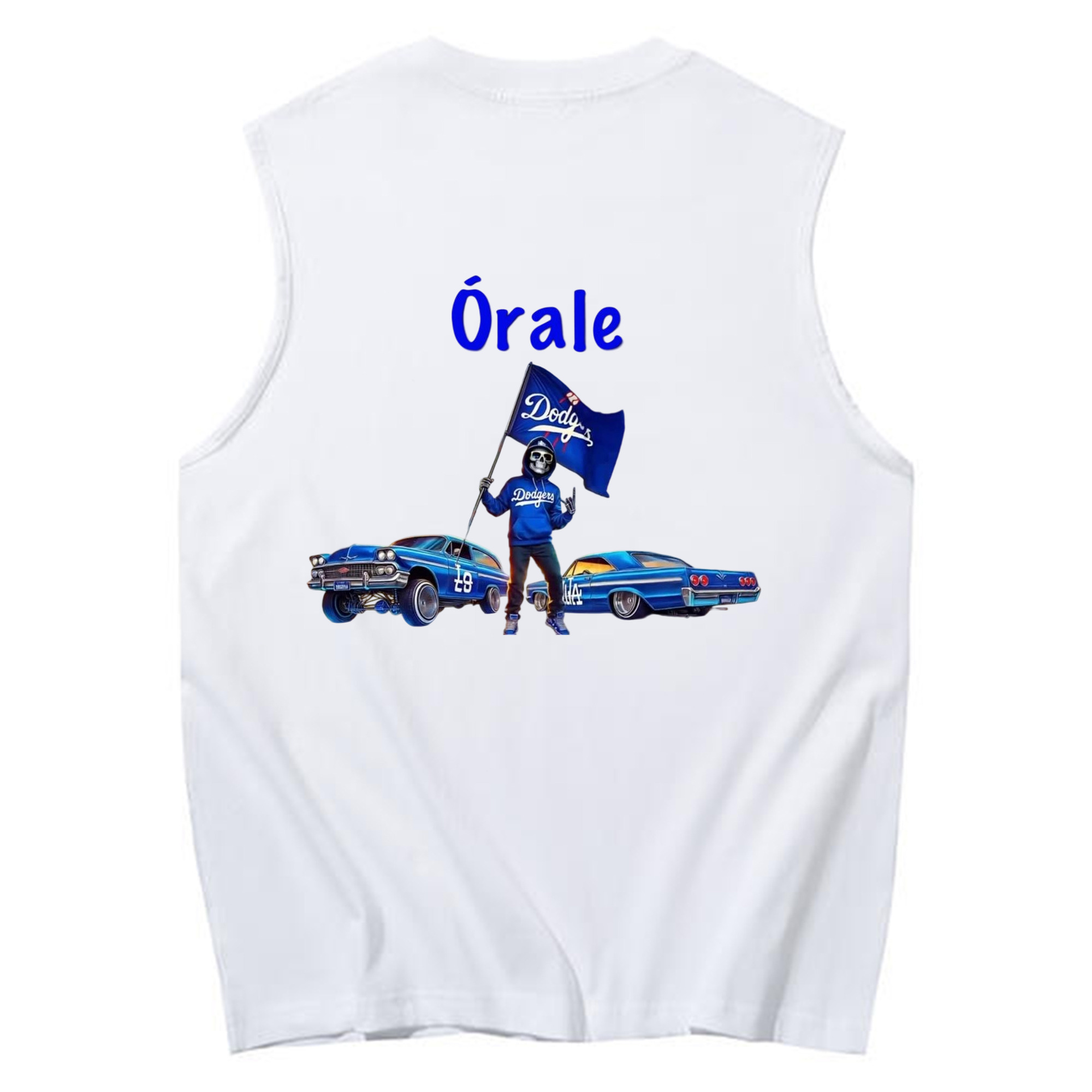  230g Pure Cotton Tank Top With Back Heat Transfer Print – Soft, Lightweight, Fitted Design – Stylish & Comfortable Casual Wear For Sports & Everyday Use