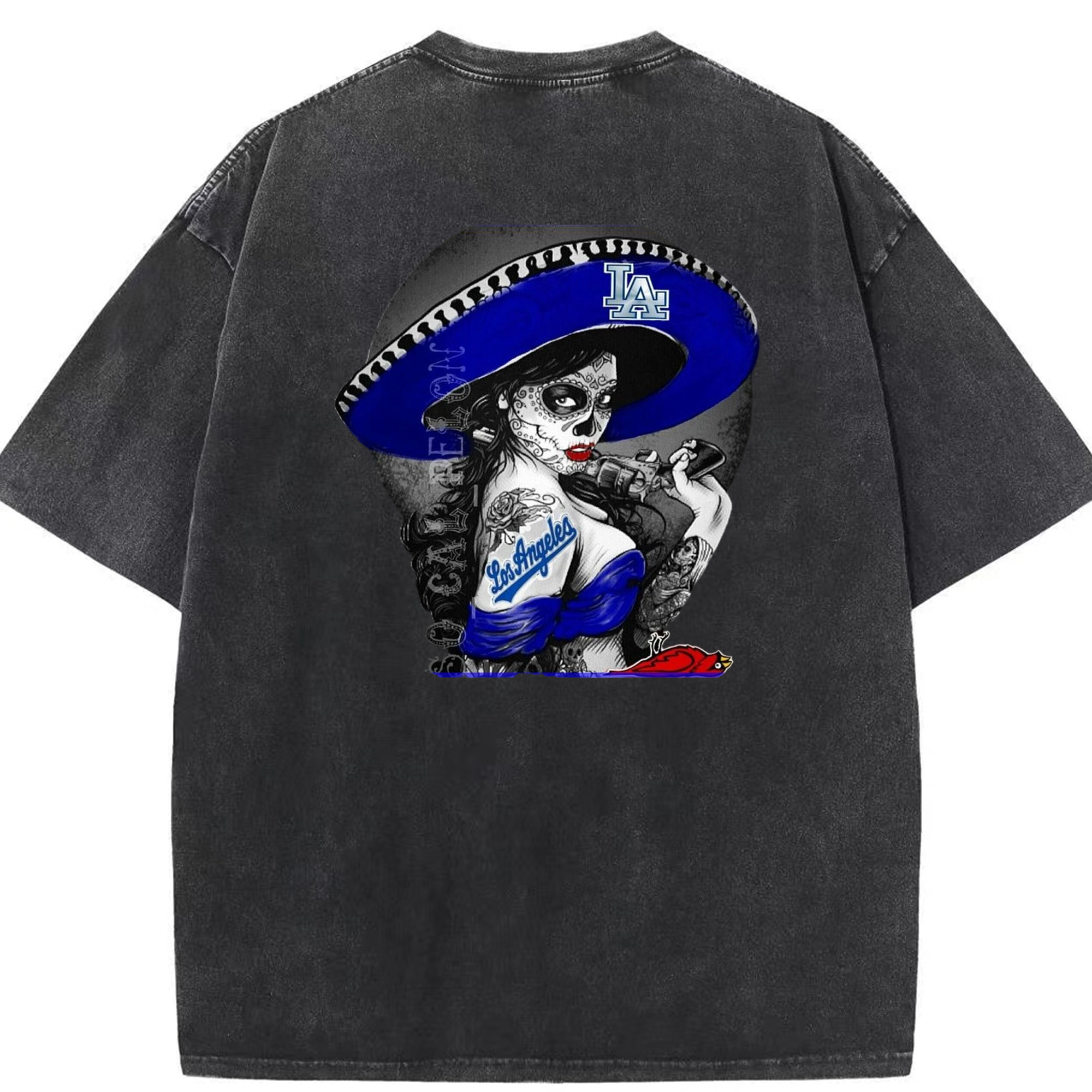  Washed Vintage 230g Cotton Oversized T-Shirt With Back Heat Transfer Print – Soft, Lightweight & Stylish – Comfortable Casual Wear For Sports & Everyday Use