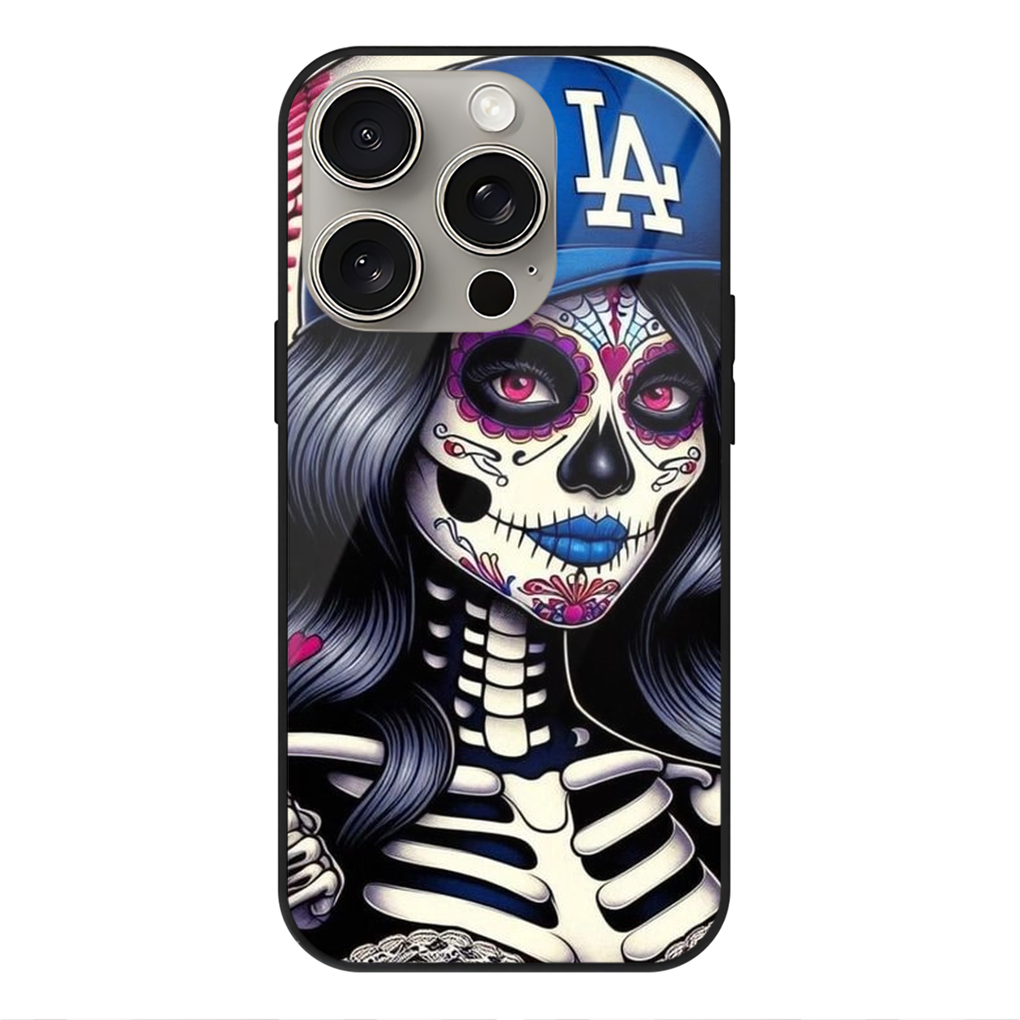  IPhone 15 Pro Mirror Phone Case – UV Printed Glass + TPU – Scratch-Resistant, Wireless Charging Compatible, Precise Fit & Stylish Design