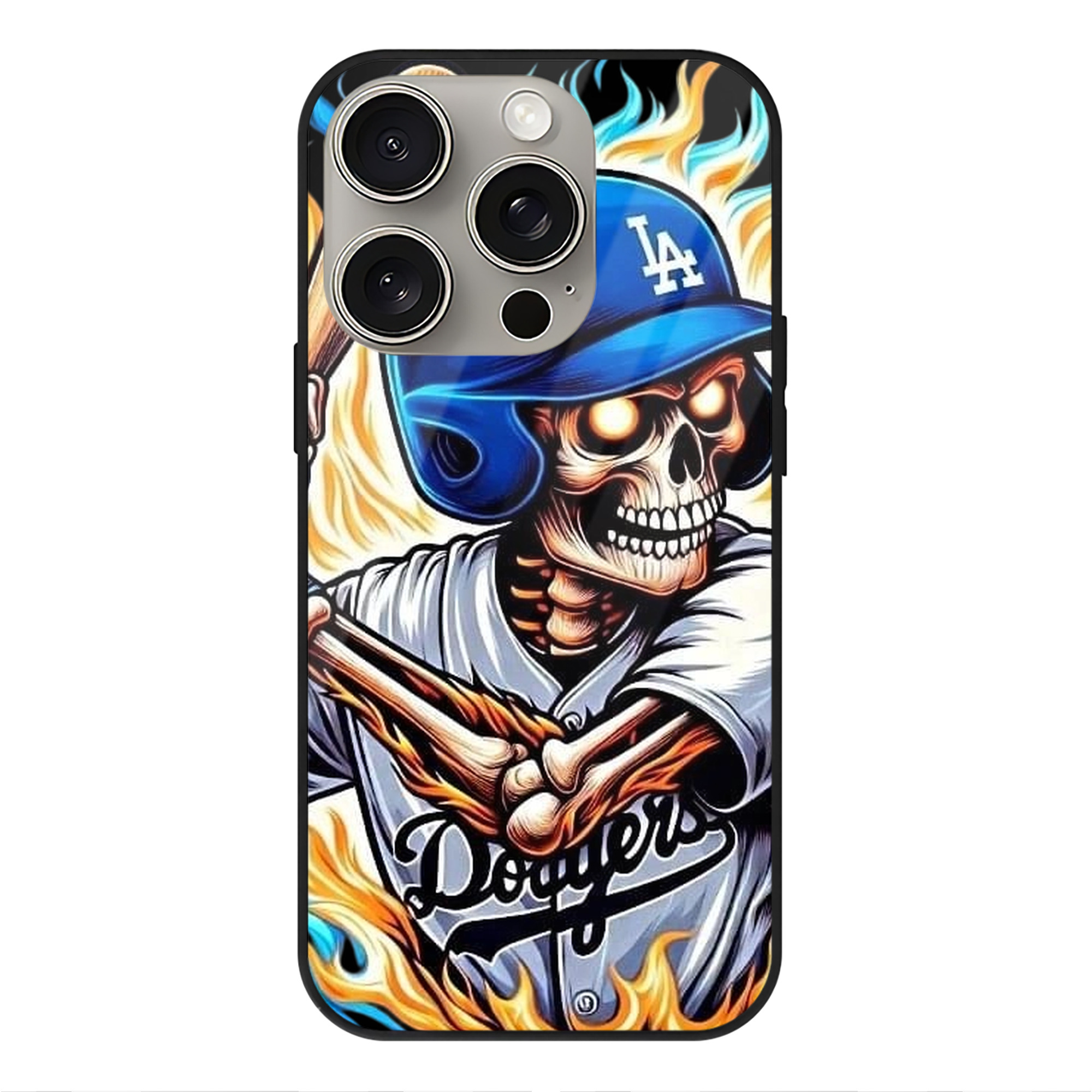  IPhone 15 Pro Mirror Phone Case – UV Printed Glass + TPU – Scratch-Resistant, Wireless Charging Compatible, Precise Fit & Stylish Design