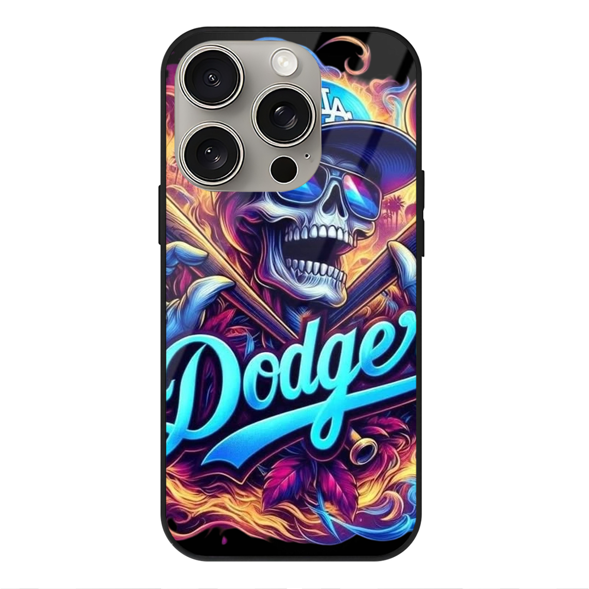  IPhone 15 Pro Mirror Phone Case – UV Printed Glass + TPU – Scratch-Resistant, Wireless Charging Compatible, Precise Fit & Stylish Design