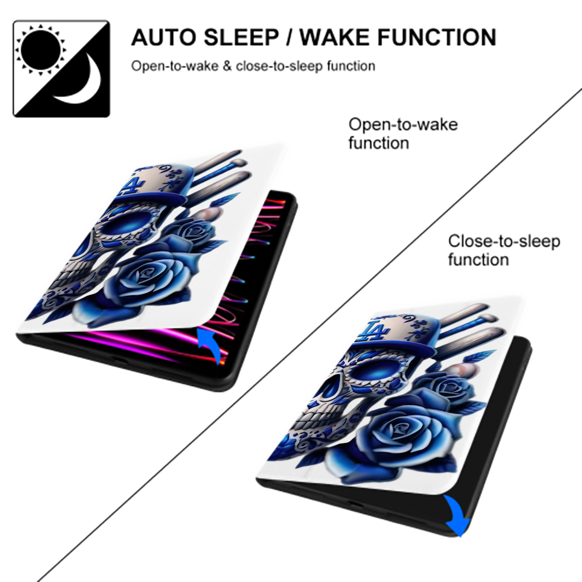  IPad Case Without Pencil Slot – Book-Style Cover With PU Leather & TPU – Slim, Durable, Scratch-Resistant, Full Protection & Easy Access