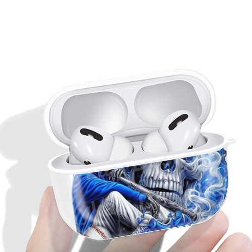  AirPods Pro Hard Case White With Keychain, Durable Flexible PC, Precise Cutouts, Anti-Fingerprint, Yellowing & Scratch Resistant, Full Protection, Washable