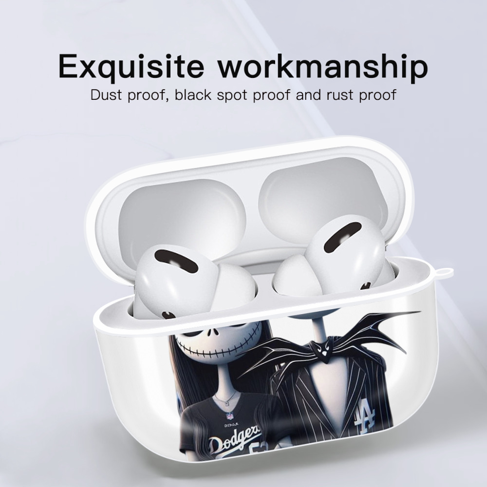  AirPods Pro Hard Case White With Keychain, Durable Flexible PC, Precise Cutouts, Anti-Fingerprint, Yellowing & Scratch Resistant, Full Protection, Washable