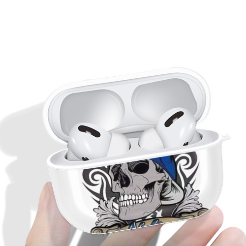  AirPods Pro Hard Case White With Keychain, Durable Flexible PC, Precise Cutouts, Anti-Fingerprint, Yellowing & Scratch Resistant, Full Protection, Washable