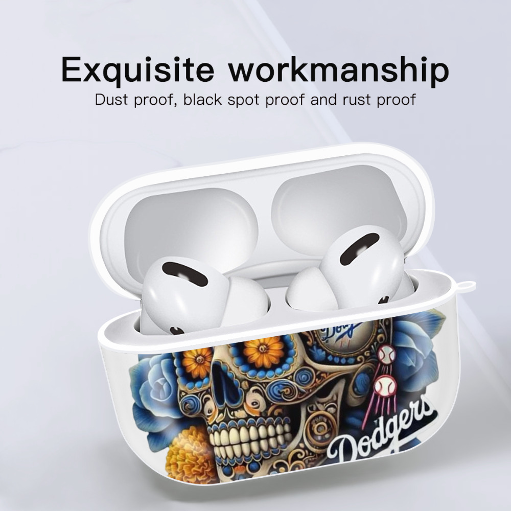  AirPods Pro Hard Case White With Keychain, Durable Flexible PC, Precise Cutouts, Anti-Fingerprint, Yellowing & Scratch Resistant, Full Protection, Washable