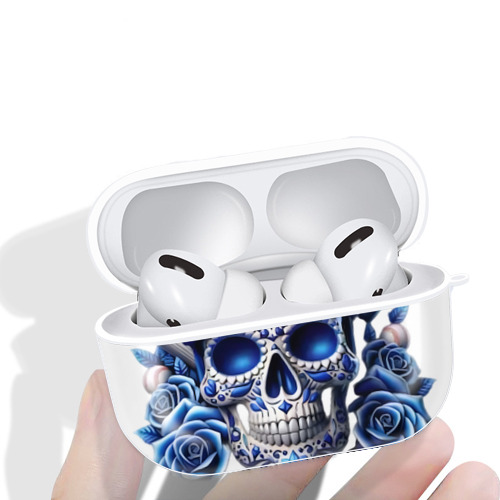  AirPods Pro Hard Case White With Keychain, Durable Flexible PC, Precise Cutouts, Anti-Fingerprint, Yellowing & Scratch Resistant, Full Protection, Washable