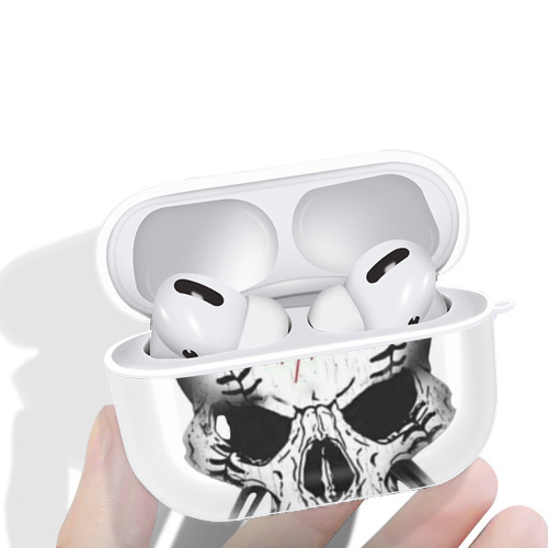  AirPods Pro Hard Case White With Keychain, Durable Flexible PC, Precise Cutouts, Anti-Fingerprint, Yellowing & Scratch Resistant, Full Protection, Washable