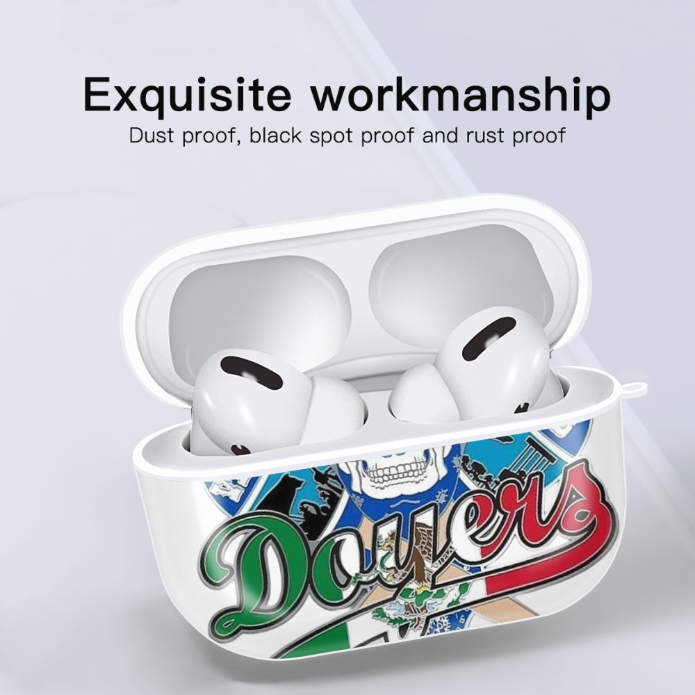  AirPods Pro Hard Case White With Keychain, Durable Flexible PC, Precise Cutouts, Anti-Fingerprint, Yellowing & Scratch Resistant, Full Protection, Washable