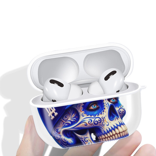  AirPods Pro Hard Case White With Keychain, Durable Flexible PC, Precise Cutouts, Anti-Fingerprint, Yellowing & Scratch Resistant, Full Protection, Washable