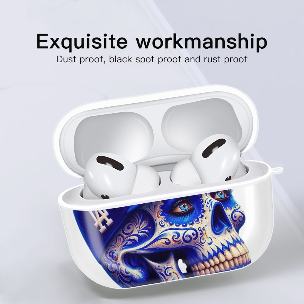  AirPods Pro Hard Case White With Keychain, Durable Flexible PC, Precise Cutouts, Anti-Fingerprint, Yellowing & Scratch Resistant, Full Protection, Washable