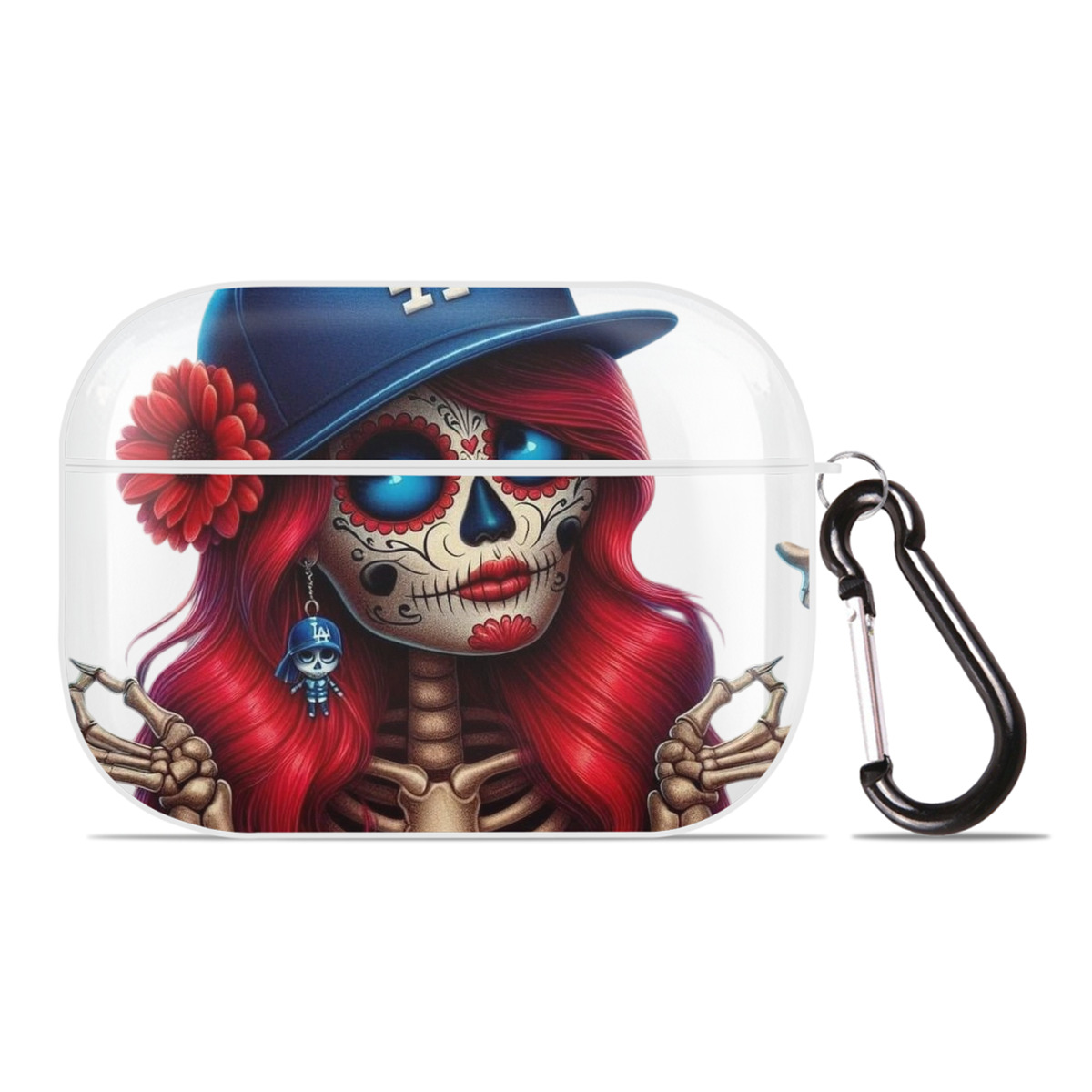  AirPods Pro Hard Case White With Keychain, Durable Flexible PC, Precise Cutouts, Anti-Fingerprint, Yellowing & Scratch Resistant, Full Protection, Washable