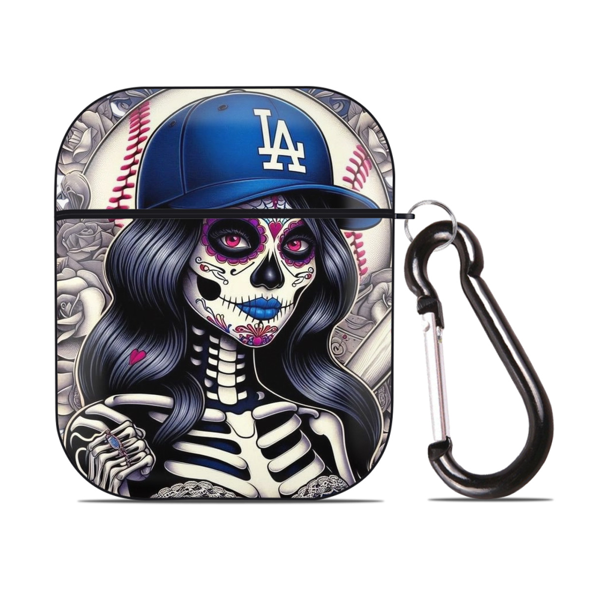  AirPods 2 Case Hard Shell Black, Flexible PC Material, Precise Cutouts, Full Protection, Anti-Fingerprint, Washable, Includes Keychain – Durable & Slim Design