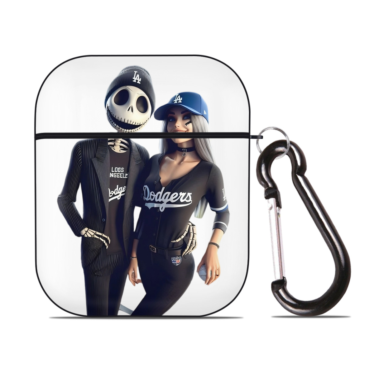  AirPods 2 Case Hard Shell Black, Flexible PC Material, Precise Cutouts, Full Protection, Anti-Fingerprint, Washable, Includes Keychain – Durable & Slim Design