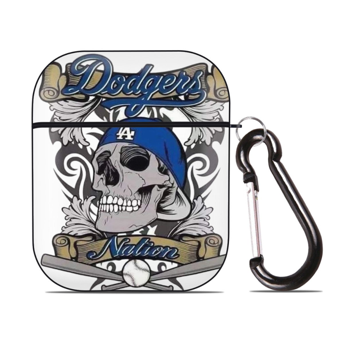  AirPods 2 Case Hard Shell Black, Flexible PC Material, Precise Cutouts, Full Protection, Anti-Fingerprint, Washable, Includes Keychain – Durable & Slim Design