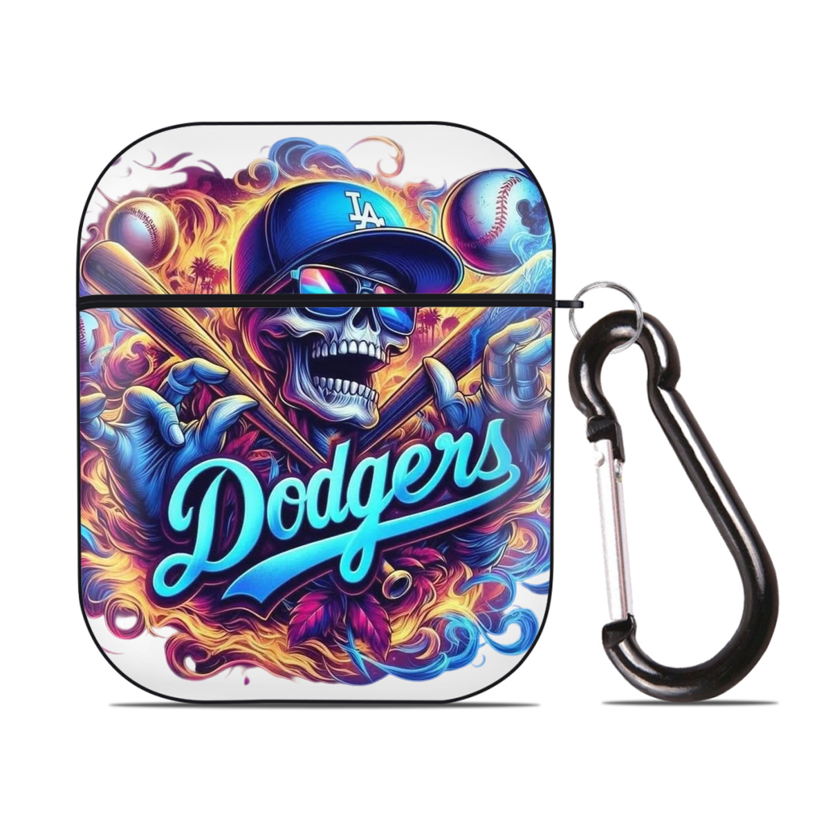  AirPods 2 Case Hard Shell Black, Flexible PC Material, Precise Cutouts, Full Protection, Anti-Fingerprint, Washable, Includes Keychain – Durable & Slim Design