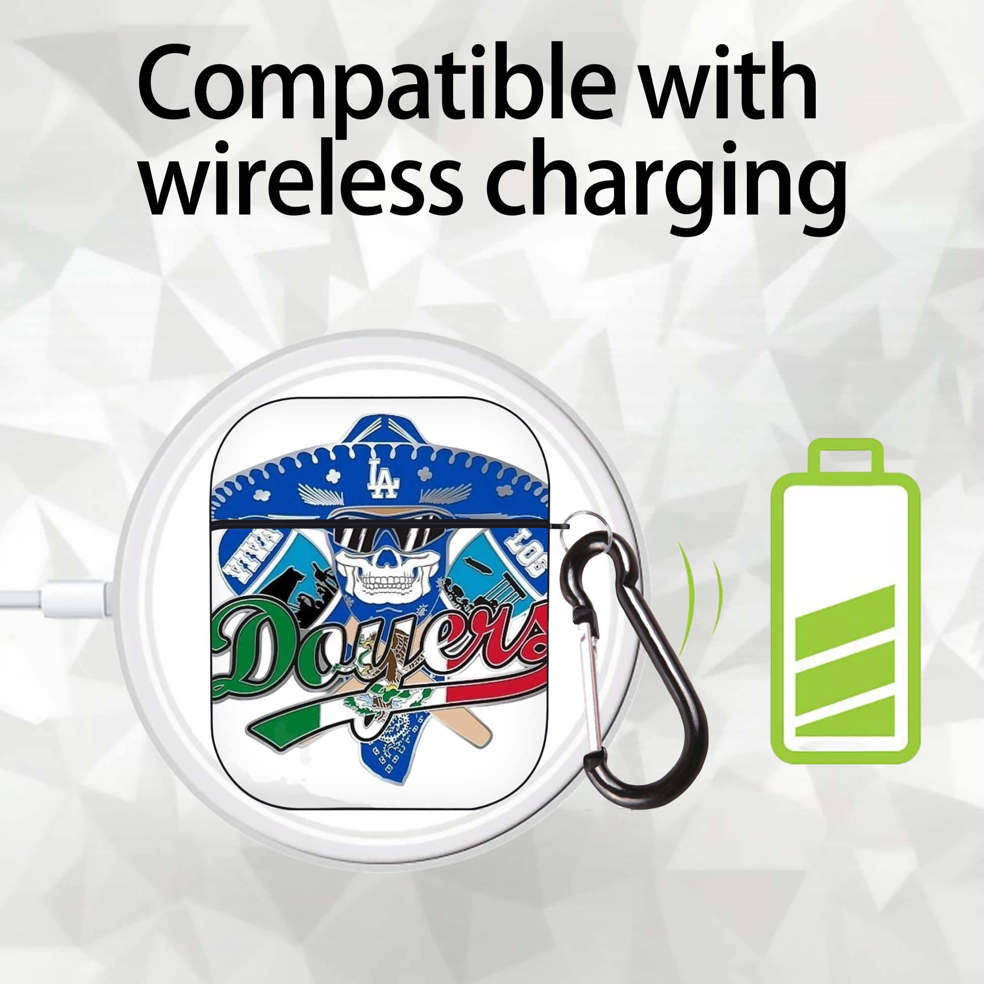  AirPods 2 Case Hard Shell Black, Flexible PC Material, Precise Cutouts, Full Protection, Anti-Fingerprint, Washable, Includes Keychain – Durable & Slim Design