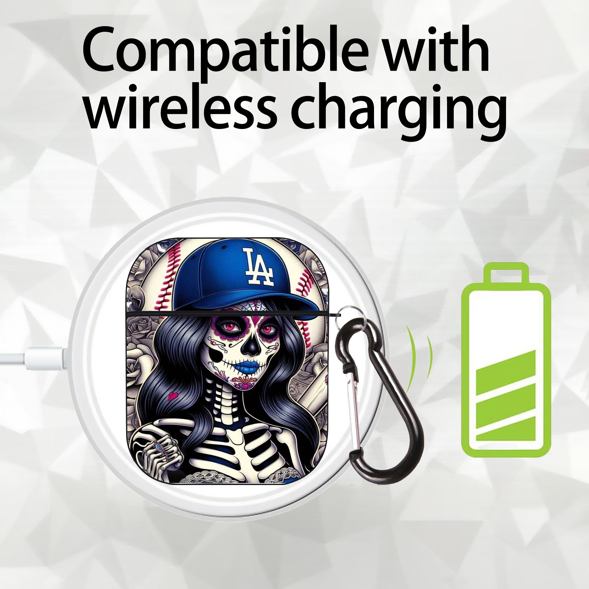  AirPods 2 Case Hard Shell Black, Flexible PC Material, Precise Cutouts, Full Protection, Anti-Fingerprint, Washable, Includes Keychain – Durable & Slim Design