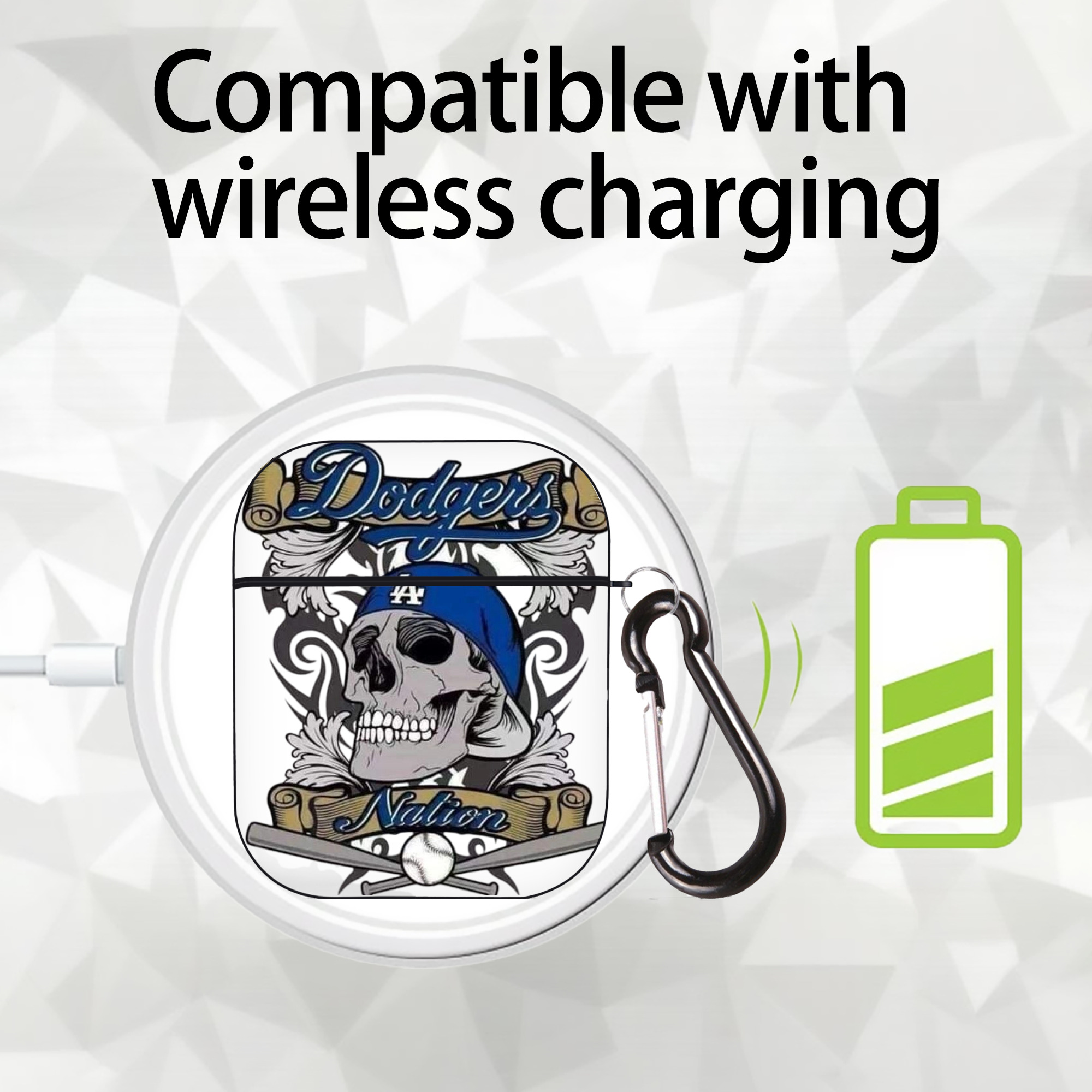  AirPods 2 Case Hard Shell Black, Flexible PC Material, Precise Cutouts, Full Protection, Anti-Fingerprint, Washable, Includes Keychain – Durable & Slim Design