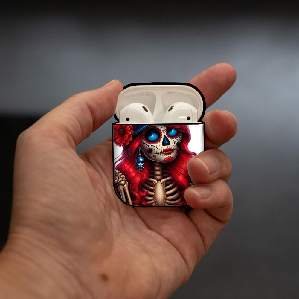  AirPods 2 Case Hard Shell Black, Flexible PC Material, Precise Cutouts, Full Protection, Anti-Fingerprint, Washable, Includes Keychain – Durable & Slim Design