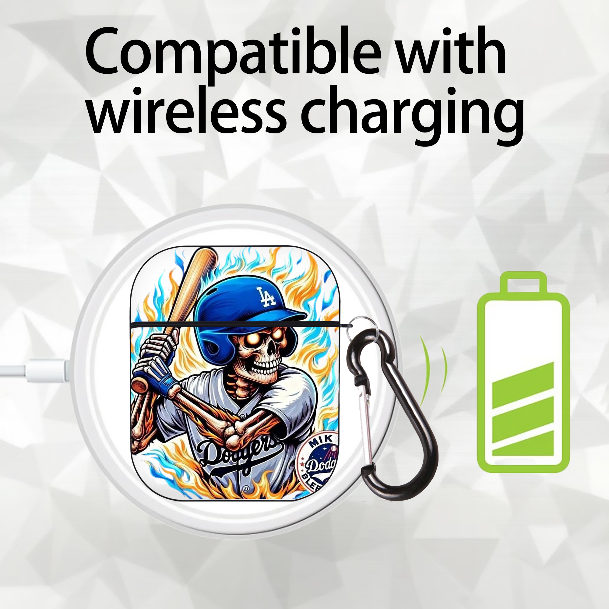  AirPods 2 Case Hard Shell Black, Flexible PC Material, Precise Cutouts, Full Protection, Anti-Fingerprint, Washable, Includes Keychain – Durable & Slim Design