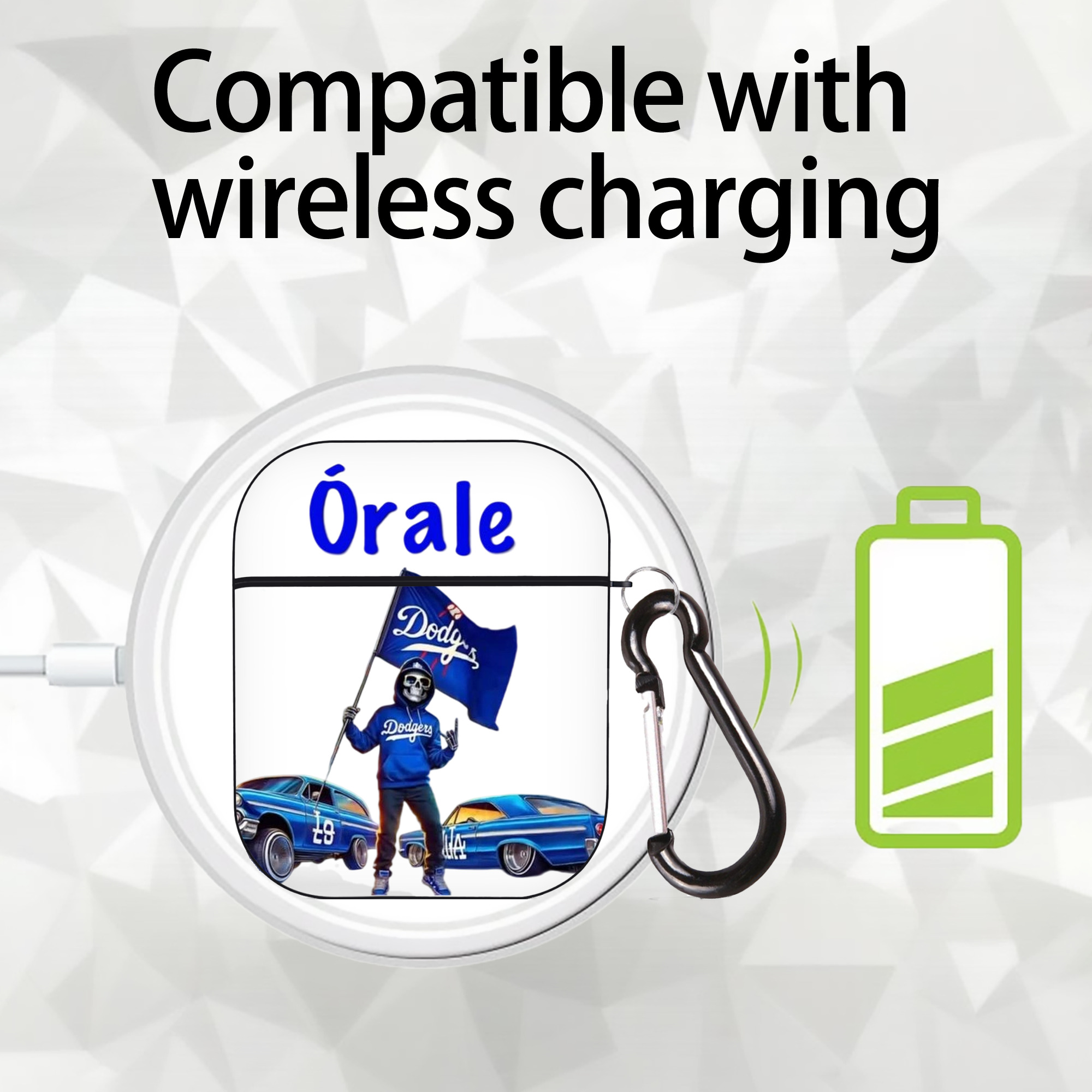  AirPods 2 Case Hard Shell Black, Flexible PC Material, Precise Cutouts, Full Protection, Anti-Fingerprint, Washable, Includes Keychain – Durable & Slim Design