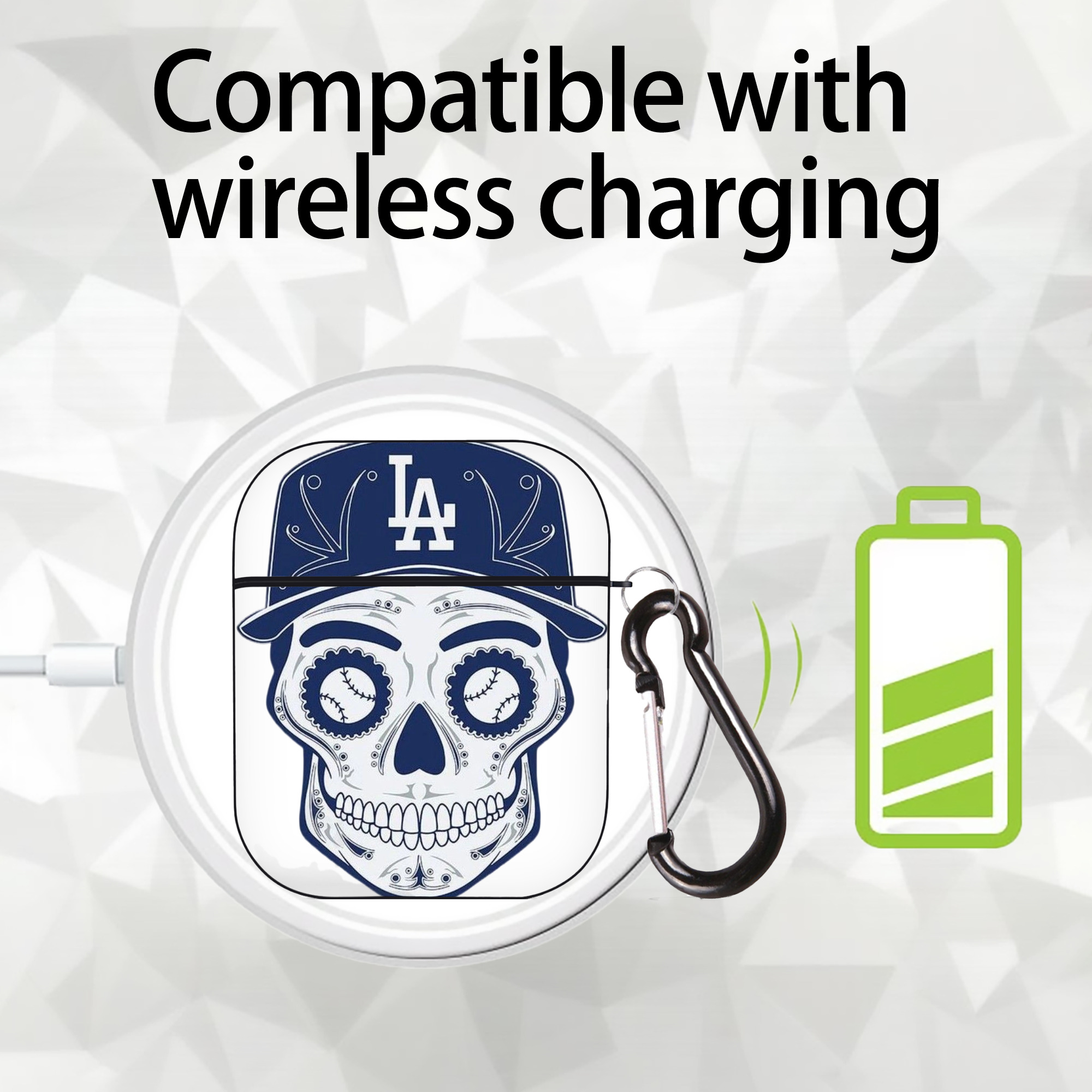  AirPods 2 Case Hard Shell Black, Flexible PC Material, Precise Cutouts, Full Protection, Anti-Fingerprint, Washable, Includes Keychain – Durable & Slim Design