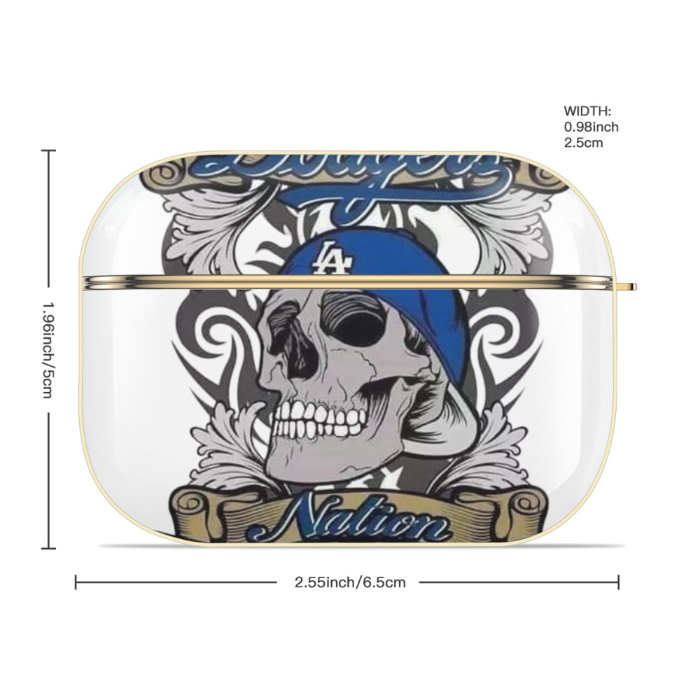  Luxury Gold AirPods Pro Case With Keychain, Flexible PC Material, Full Protection, Precise Cutouts, Anti-Fingerprint, Washable, Durable Design