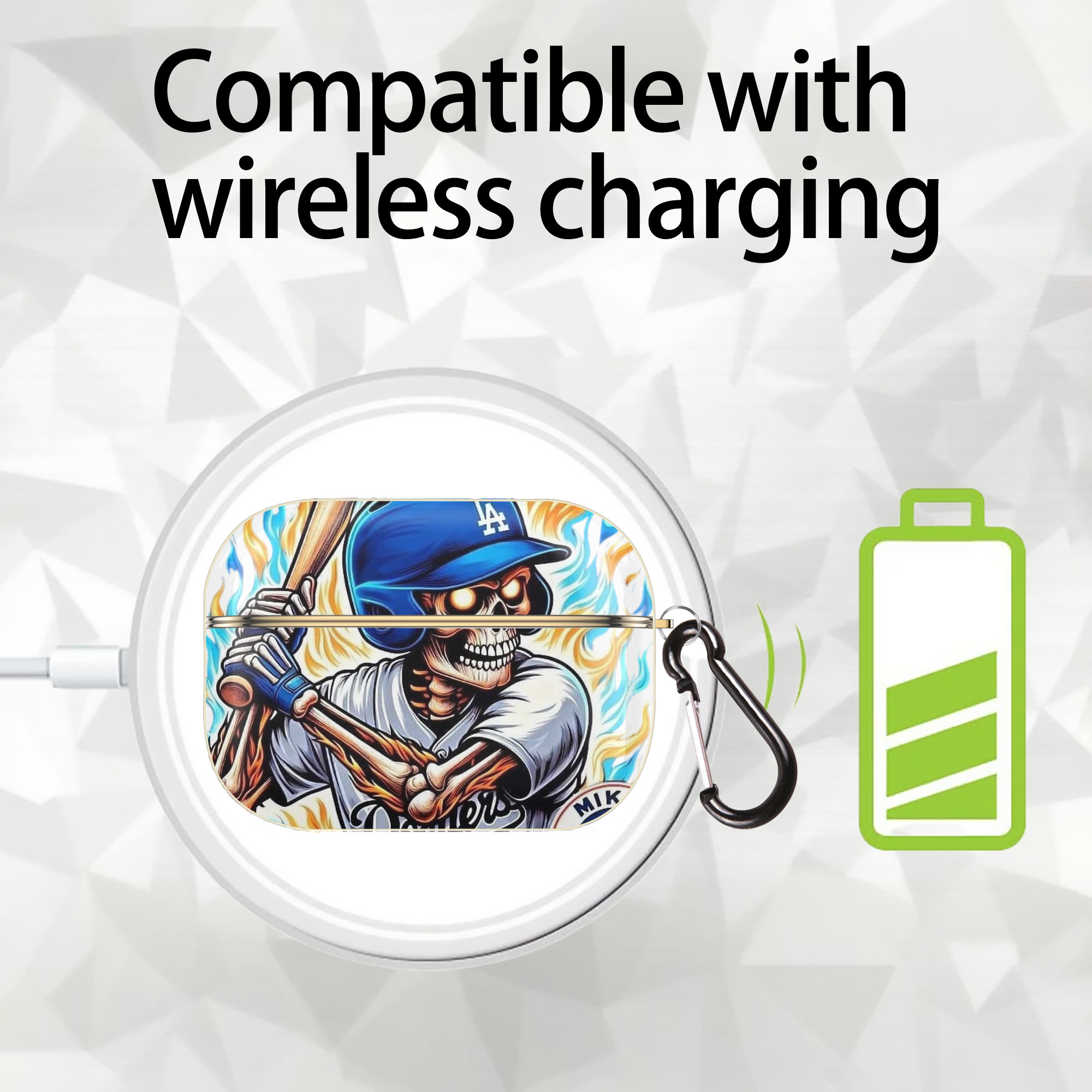  Luxury Gold AirPods Pro Case With Keychain, Flexible PC Material, Full Protection, Precise Cutouts, Anti-Fingerprint, Washable, Durable Design