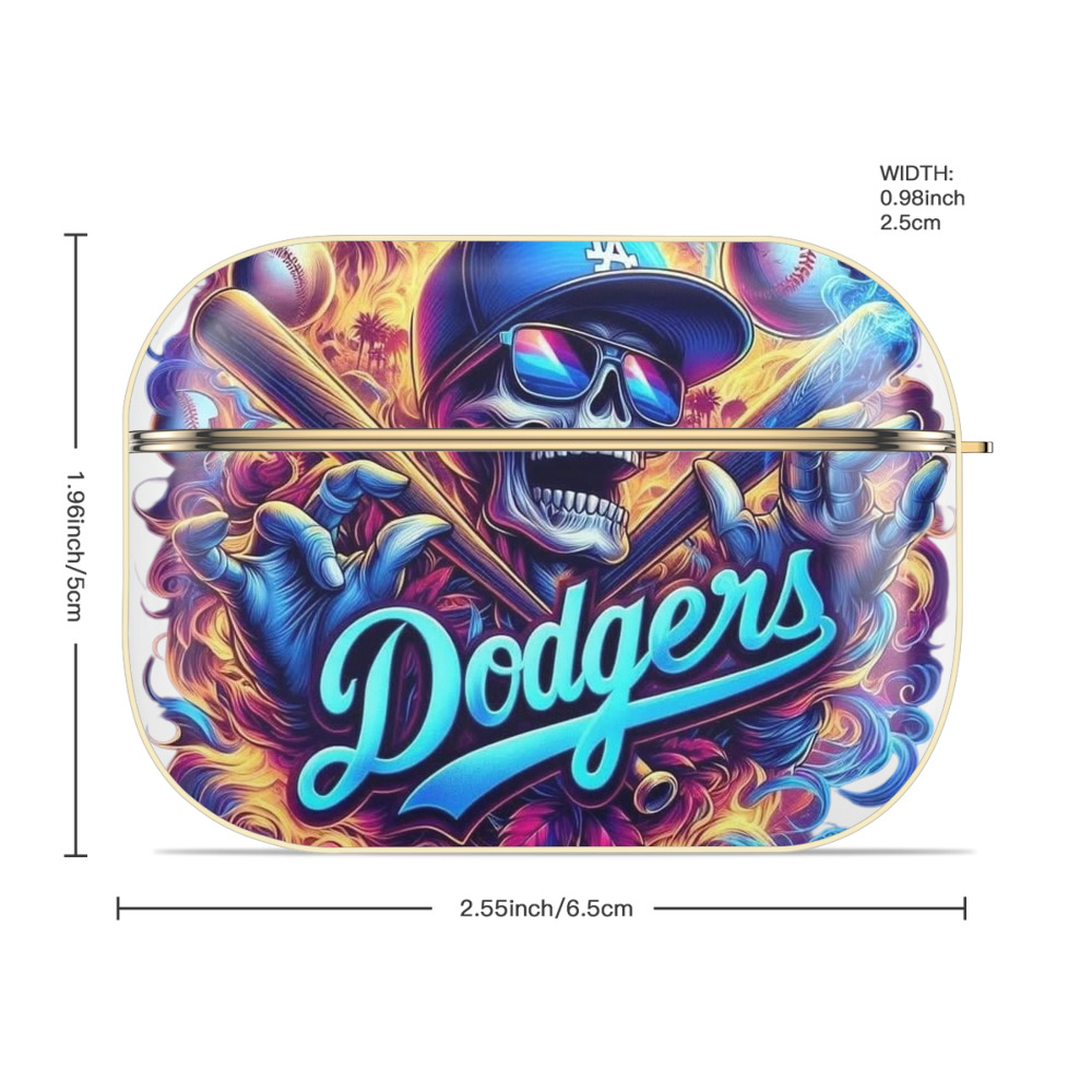  Luxury Gold AirPods Pro Case With Keychain, Flexible PC Material, Full Protection, Precise Cutouts, Anti-Fingerprint, Washable, Durable Design