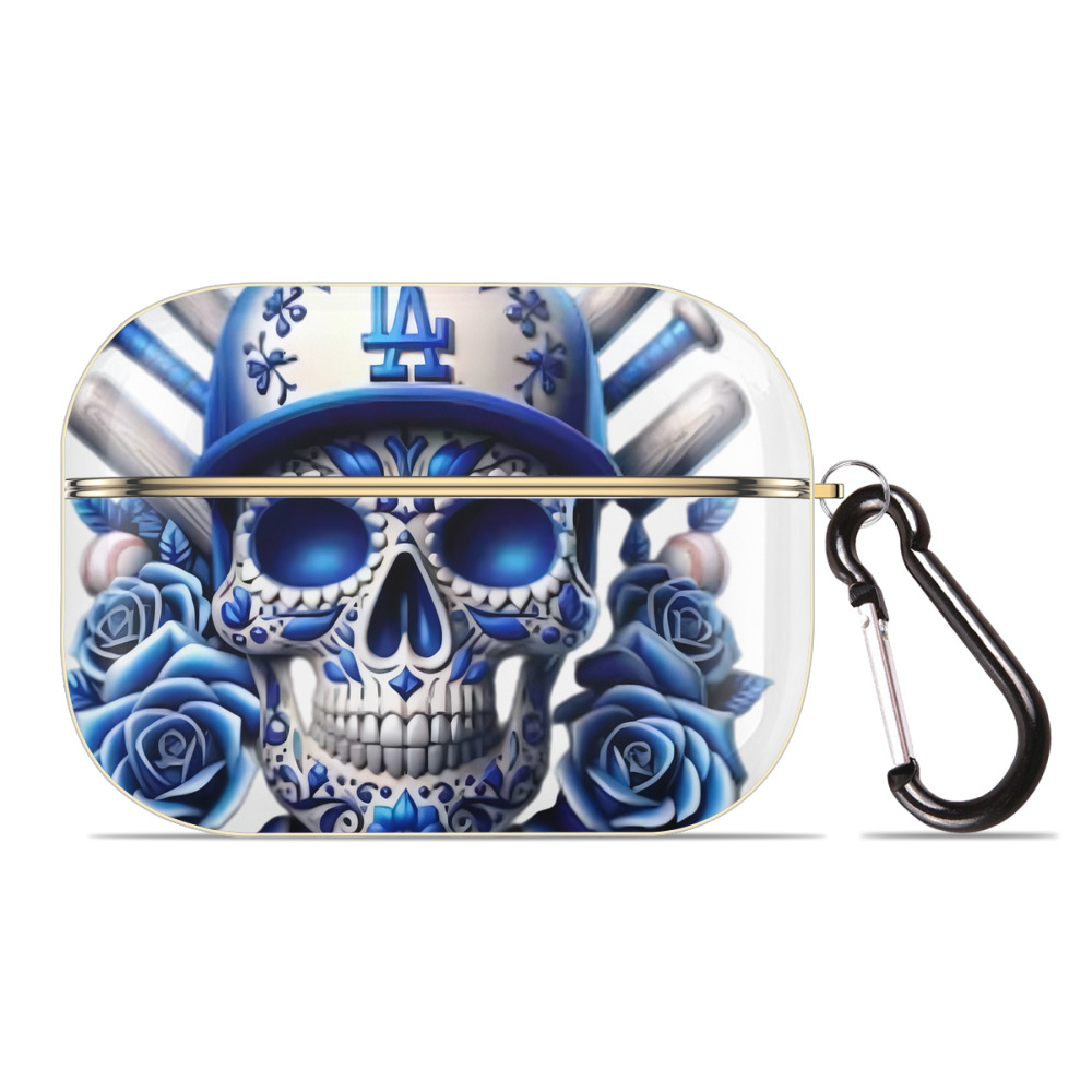  Luxury Gold AirPods Pro Case With Keychain, Flexible PC Material, Full Protection, Precise Cutouts, Anti-Fingerprint, Washable, Durable Design