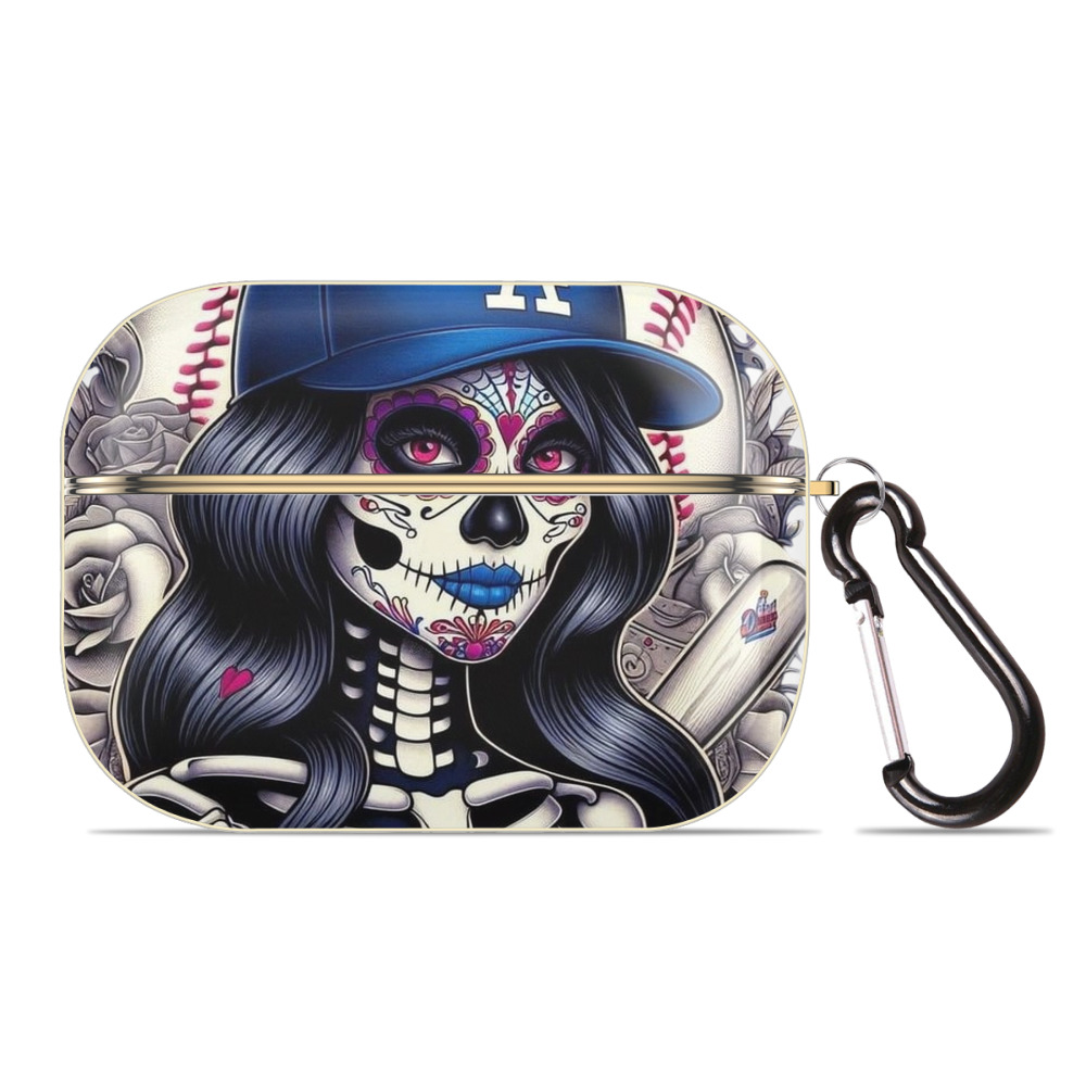  Luxury Gold AirPods Pro Case With Keychain, Flexible PC Material, Full Protection, Precise Cutouts, Anti-Fingerprint, Washable, Durable Design