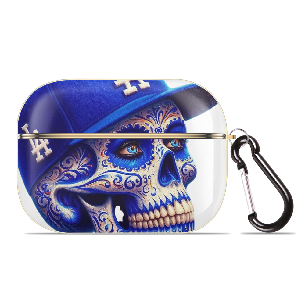  Luxury Gold AirPods Pro Case With Keychain, Flexible PC Material, Full Protection, Precise Cutouts, Anti-Fingerprint, Washable, Durable Design