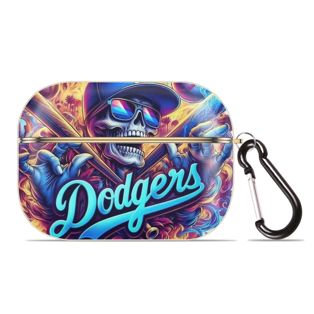  Luxury Gold AirPods Pro Case With Keychain, Flexible PC Material, Full Protection, Precise Cutouts, Anti-Fingerprint, Washable, Durable Design