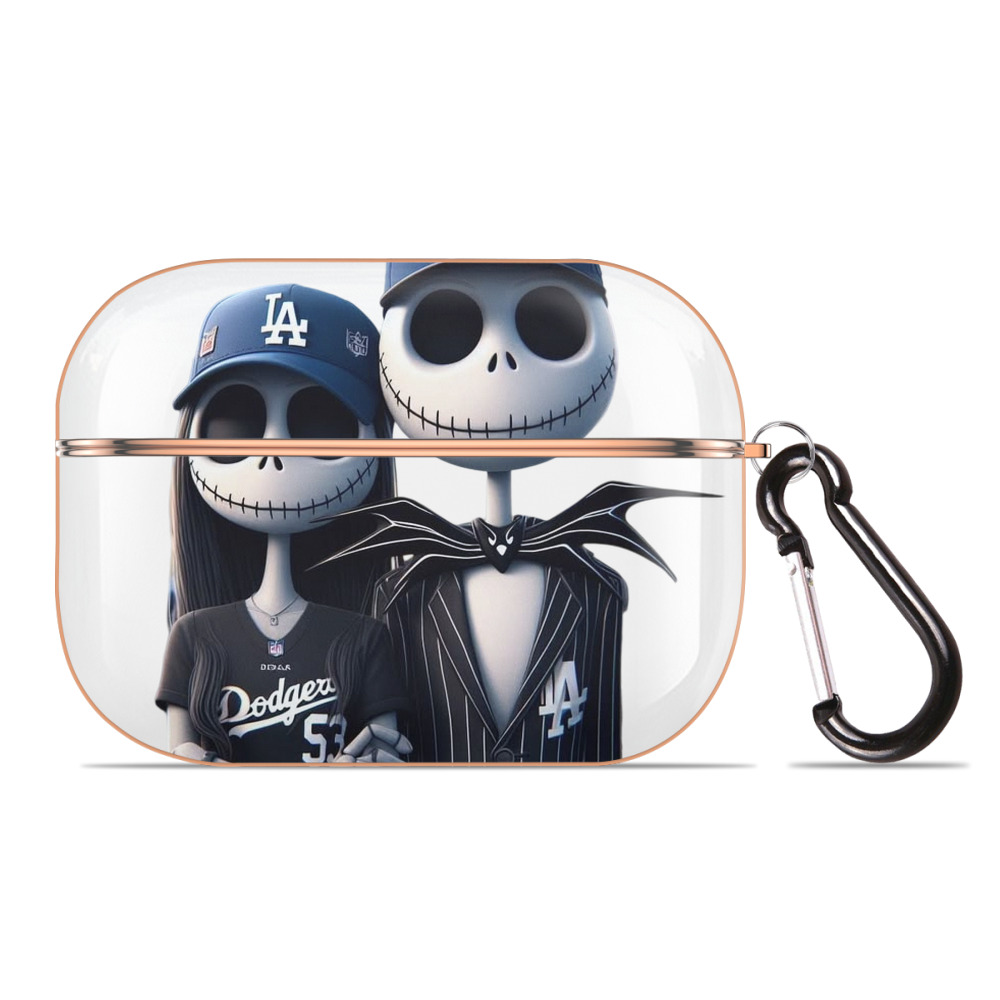  AirPods Pro Protective Case Rose Gold, Flexible PC Material, Precise Fit, Anti-Slip Cover, Full Protection, Fingerprint Resistant, Washable With Keychain