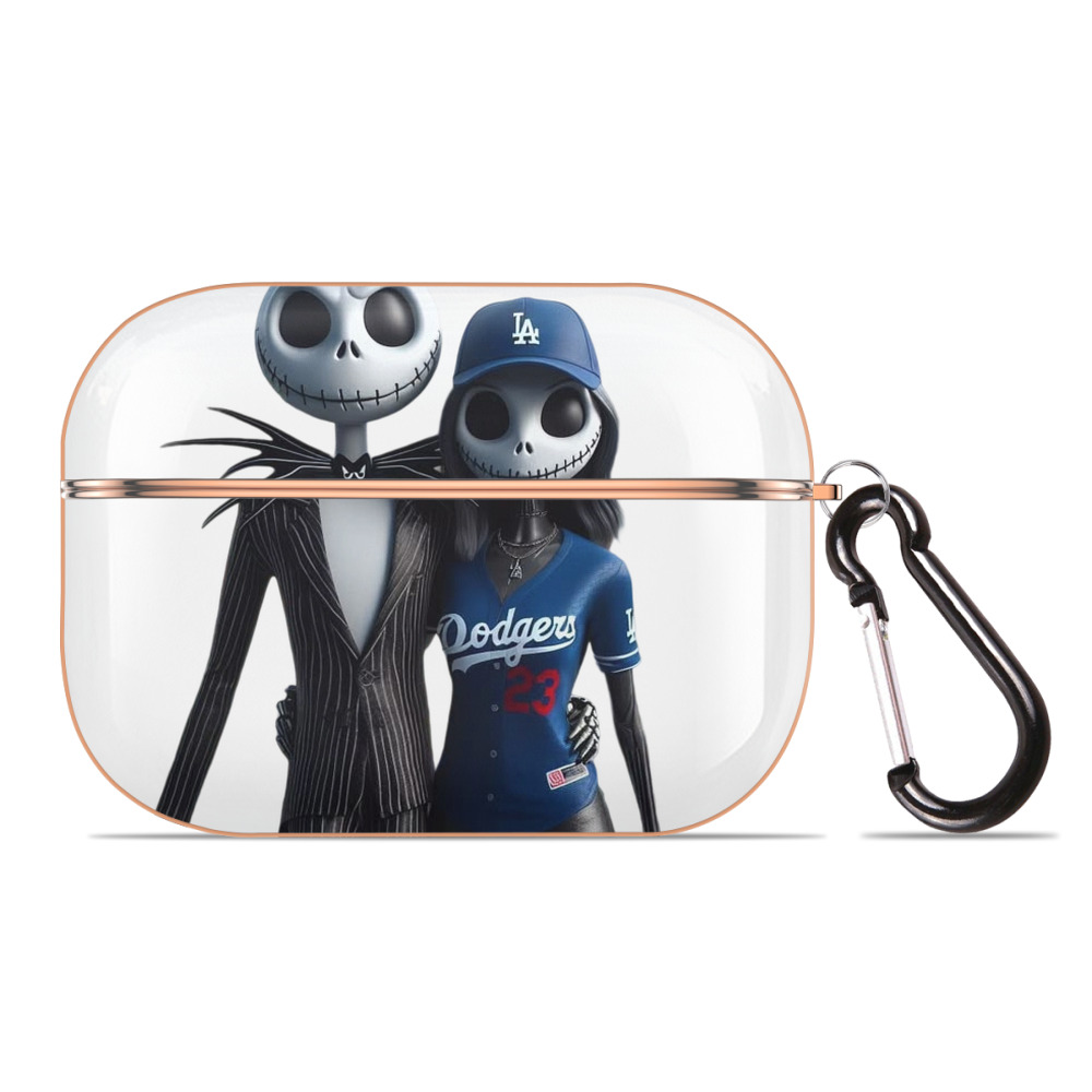  AirPods Pro Protective Case Rose Gold, Flexible PC Material, Precise Fit, Anti-Slip Cover, Full Protection, Fingerprint Resistant, Washable With Keychain