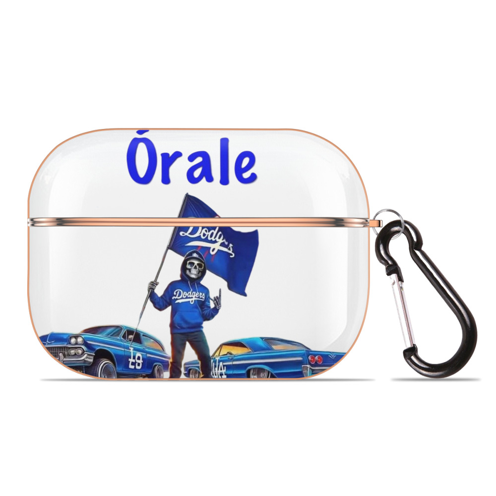  AirPods Pro Protective Case Rose Gold, Flexible PC Material, Precise Fit, Anti-Slip Cover, Full Protection, Fingerprint Resistant, Washable With Keychain