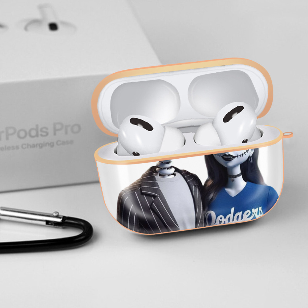  AirPods Pro Protective Case Rose Gold, Flexible PC Material, Precise Fit, Anti-Slip Cover, Full Protection, Fingerprint Resistant, Washable With Keychain