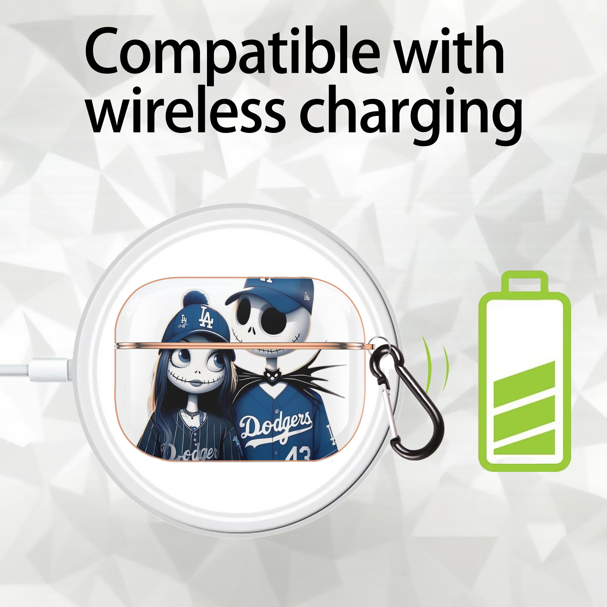  AirPods Pro Protective Case Rose Gold, Flexible PC Material, Precise Fit, Anti-Slip Cover, Full Protection, Fingerprint Resistant, Washable With Keychain