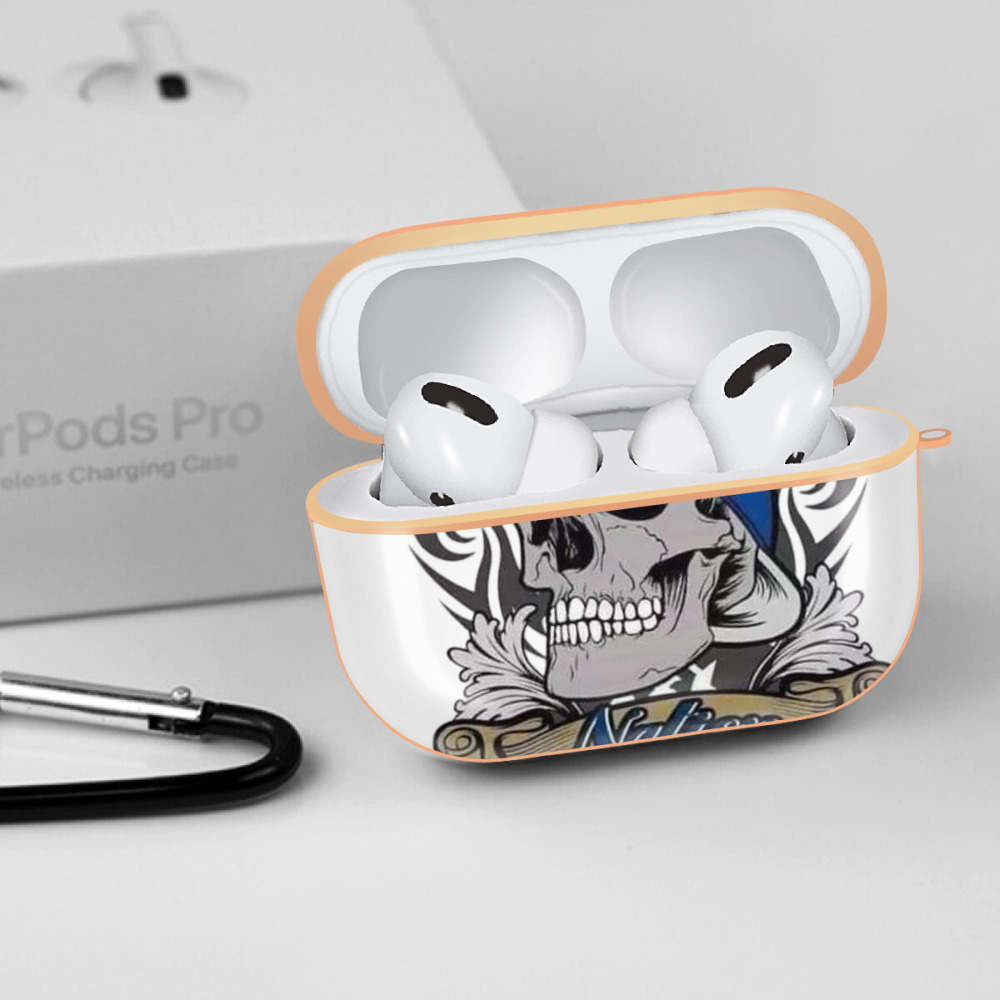  AirPods Pro Protective Case Rose Gold, Flexible PC Material, Precise Fit, Anti-Slip Cover, Full Protection, Fingerprint Resistant, Washable With Keychain