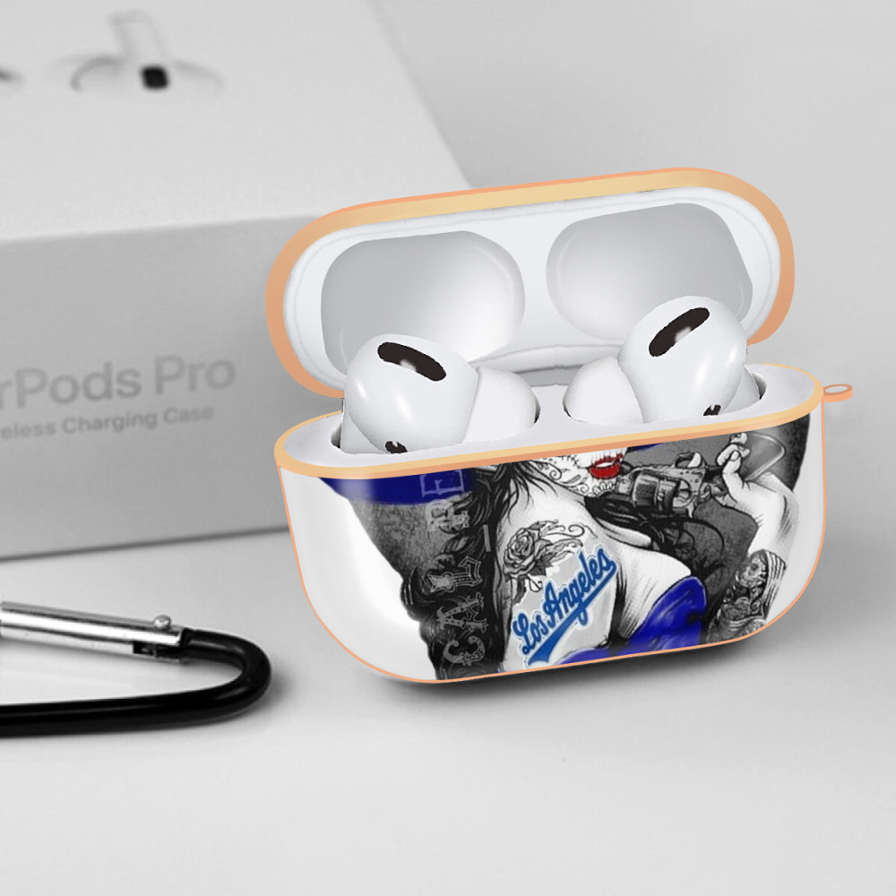  AirPods Pro Protective Case Rose Gold, Flexible PC Material, Precise Fit, Anti-Slip Cover, Full Protection, Fingerprint Resistant, Washable With Keychain