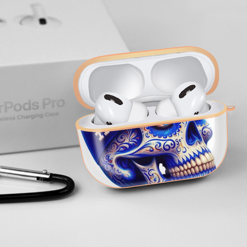  AirPods Pro Protective Case Rose Gold, Flexible PC Material, Precise Fit, Anti-Slip Cover, Full Protection, Fingerprint Resistant, Washable With Keychain