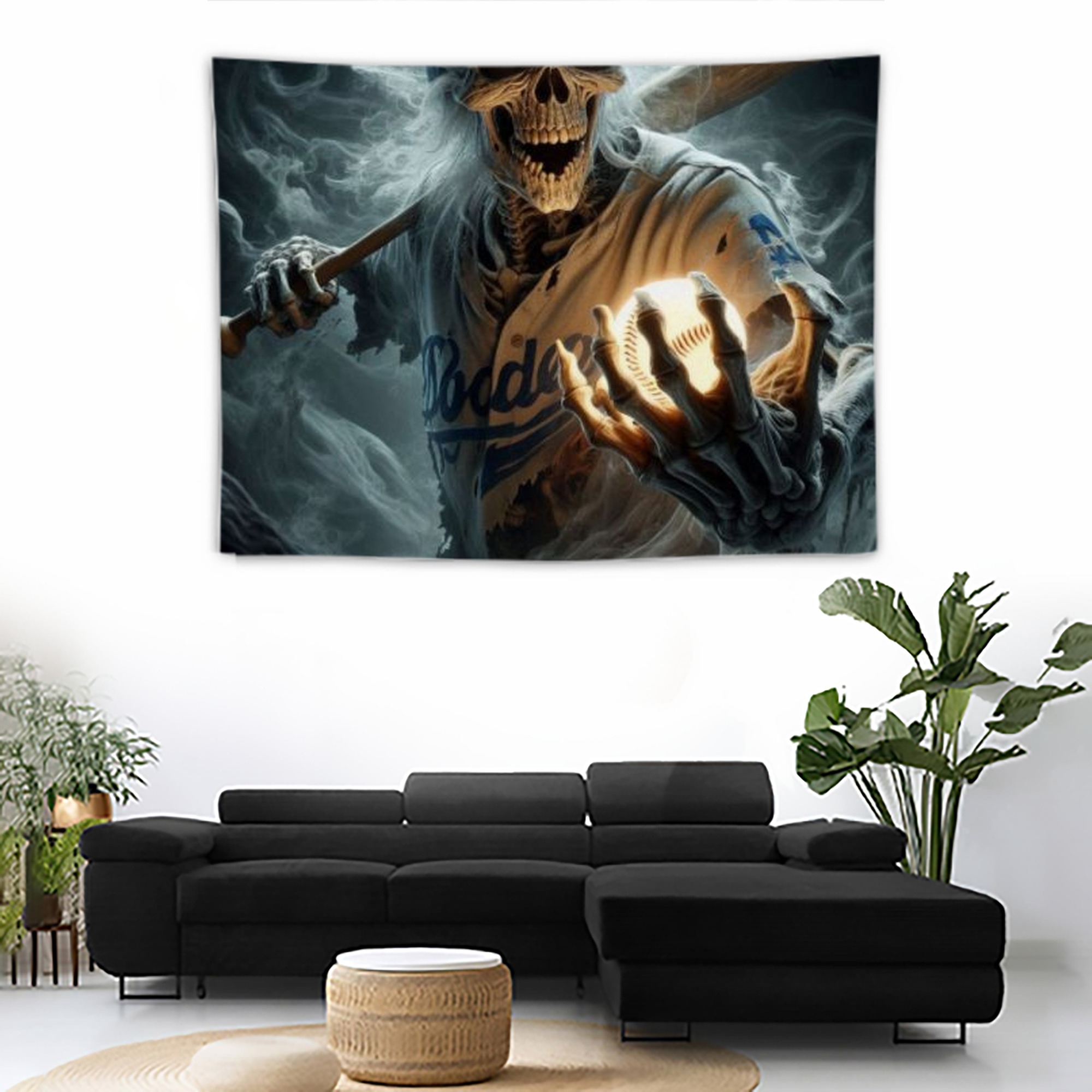  Wall Tapestry For Bedroom Aesthetic – Boho Style Polyester Fabric Wall Hanging With Hooks – 60 X 90 Inch Large Size, Lightweight, Durable, Easy To Hang