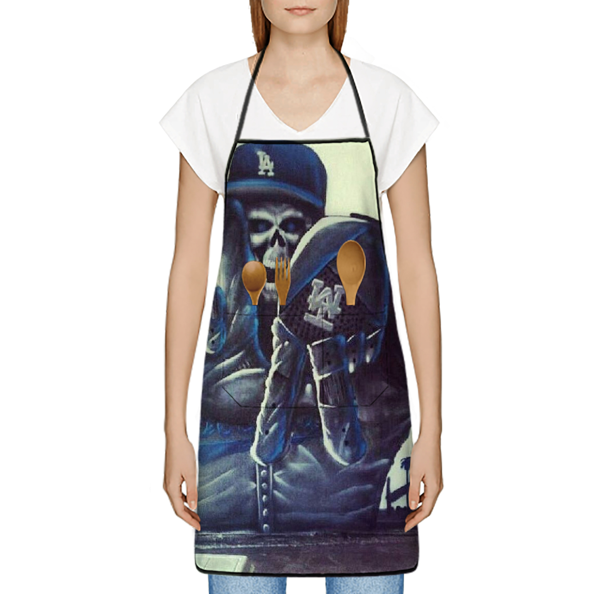  Stain-Resistant Polyester Apron With Pocket – Full Print, Waterproof, Anti-Wrinkle, Anti-Pilling – Ideal For Kitchen, BBQ, Restaurant, Salon & More