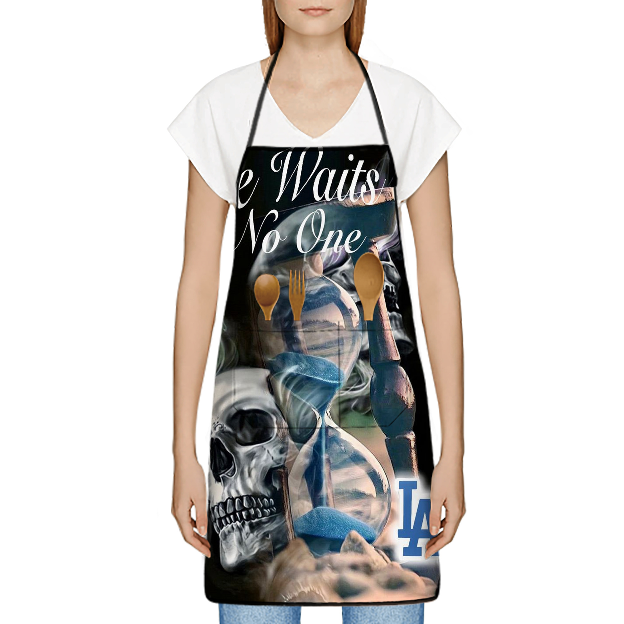  Stain-Resistant Polyester Apron With Pocket – Full Print, Waterproof, Anti-Wrinkle, Anti-Pilling – Ideal For Kitchen, BBQ, Restaurant, Salon & More