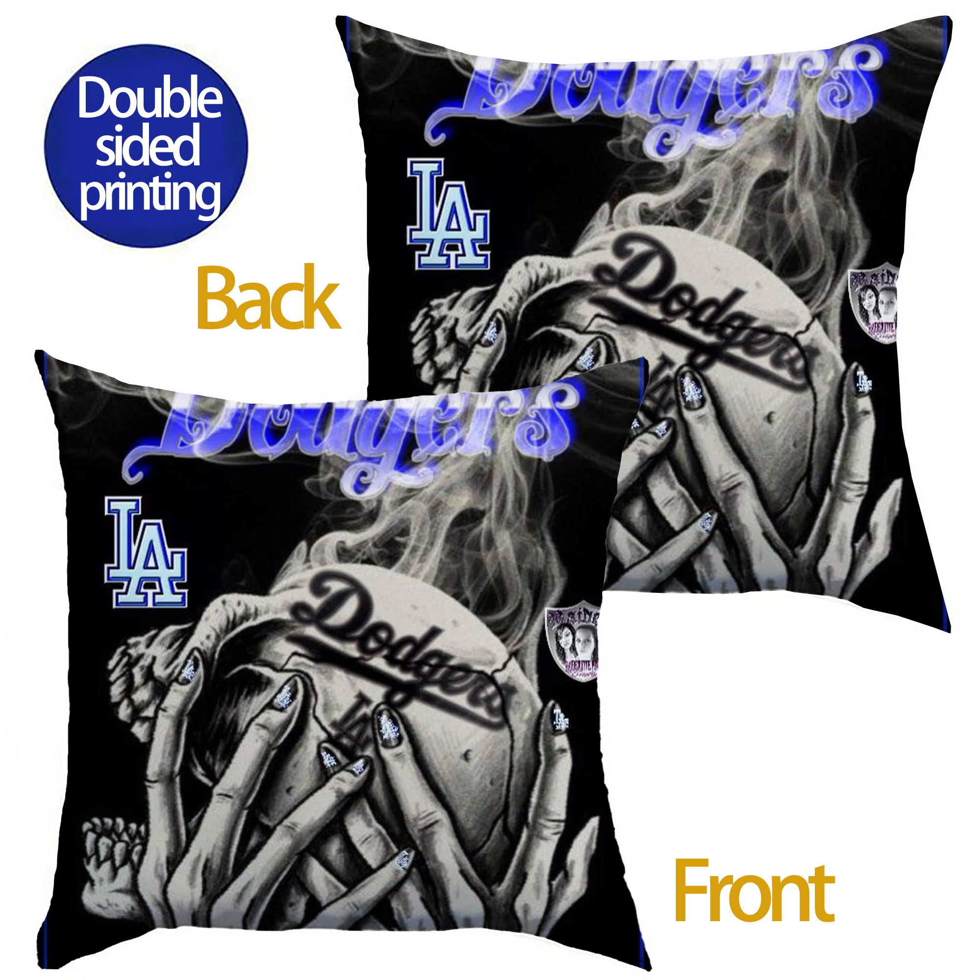  Soft Polyester Pillow Cover With Insert – Double-Sided Design, Invisible Zipper, Durable & Breathable – Easy Care Cushion Set