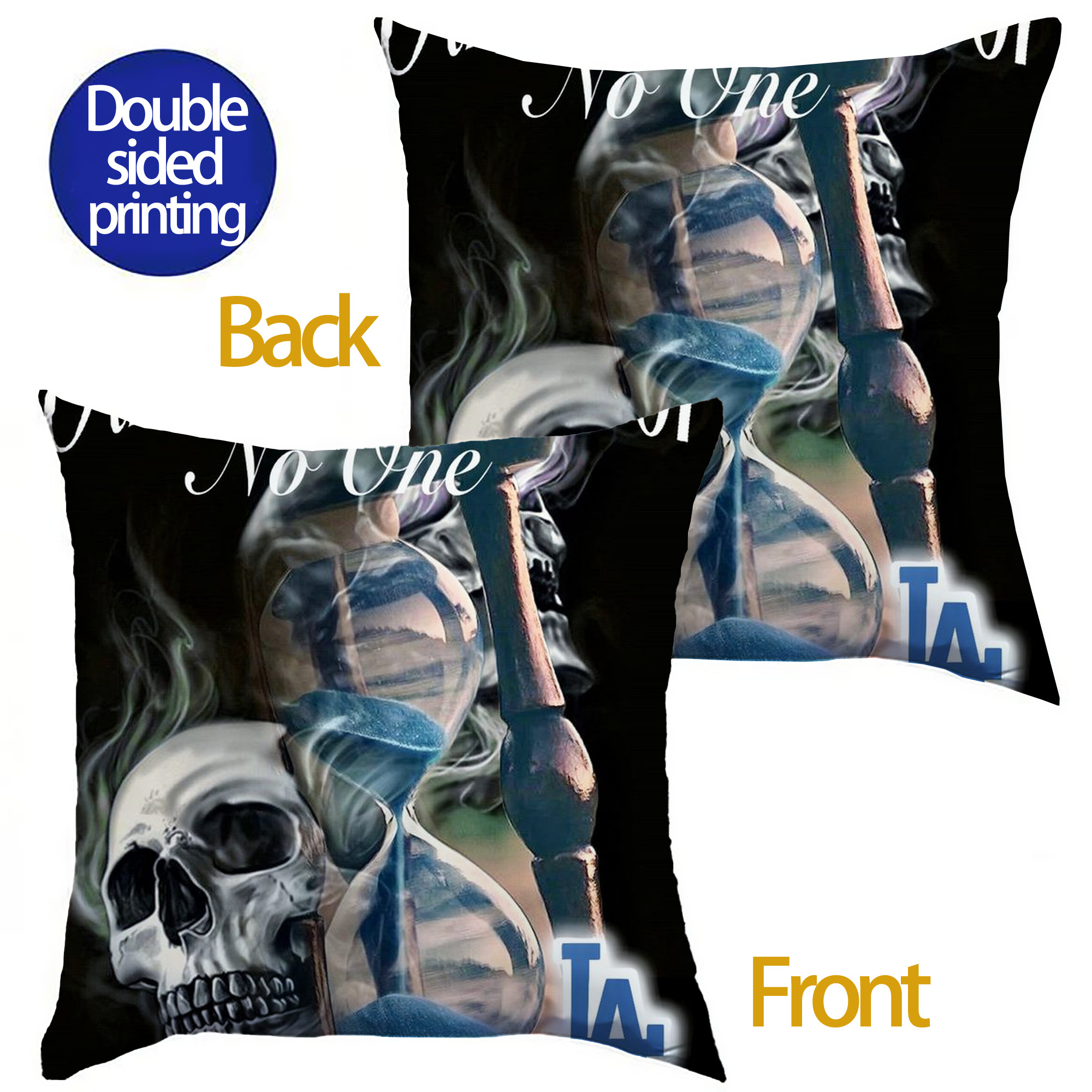  Soft Polyester Pillow Cover With Insert – Double-Sided Design, Invisible Zipper, Durable & Breathable – Easy Care Cushion Set