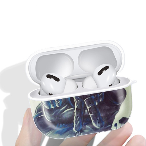  AirPods Pro Hard Case White With Keychain, Durable Flexible PC, Precise Cutouts, Anti-Fingerprint, Yellowing & Scratch Resistant, Full Protection, Washable